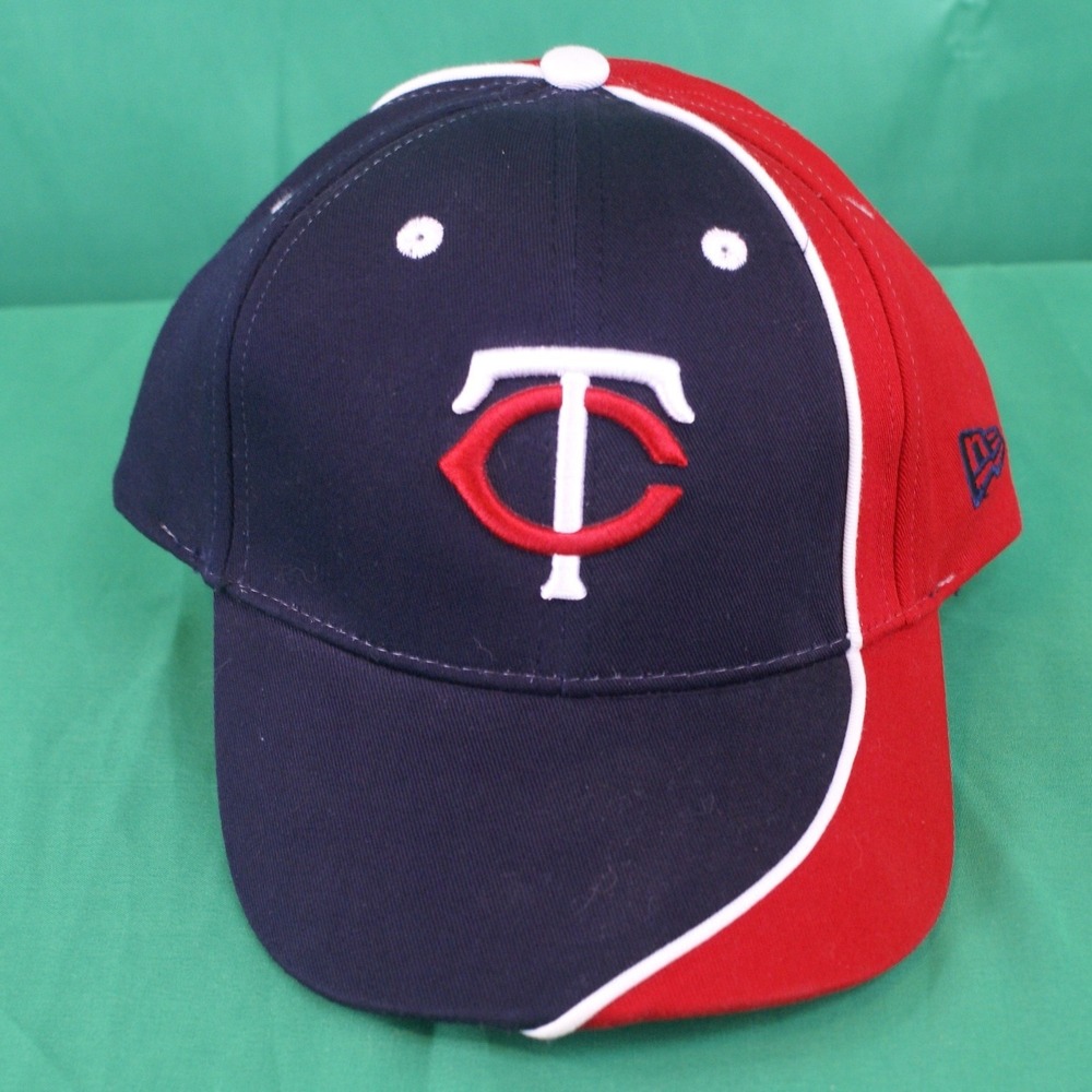 New Era Minnesota Twins Youth Hat MLB Baseball Cap Navy Red Adjustable One Size